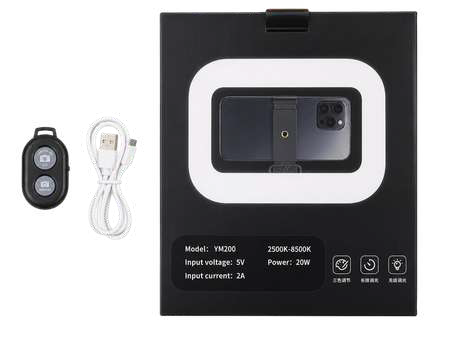 ARO DE LUZ CUADRADO CON BLUETOOTH