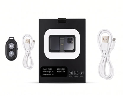 ARO DE LUZ CUADRADO CON BLUETOOTH