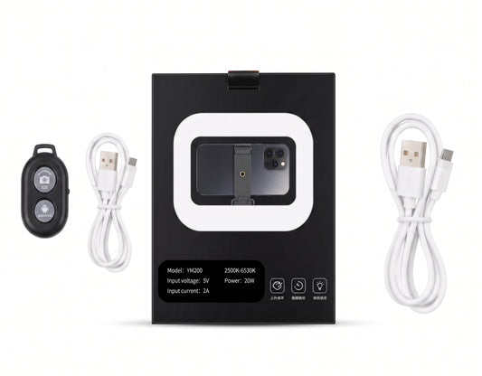 ARO DE LUZ CUADRADO CON BLUETOOTH