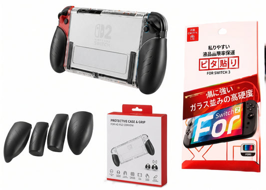 COMBO CARCASA PROTECTORA + VIDRIO NS-NS2 SWITCH