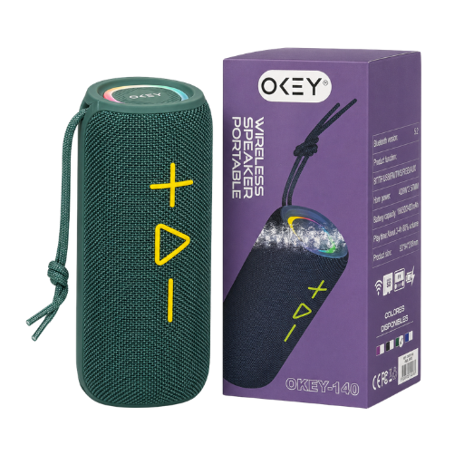 Parlante Bluetooth con luces LED OKEY 140